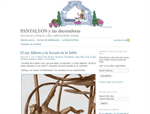 Tablet Screenshot of pantaleonylasdecoradoras.com